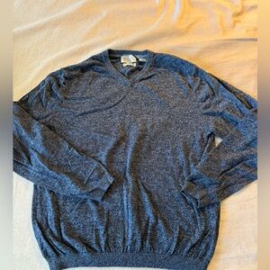 Brooks Brothers Charcoal V-Neck Sweater